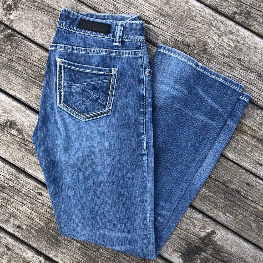 Rock & roll cowgirl mid rise jean 28x32